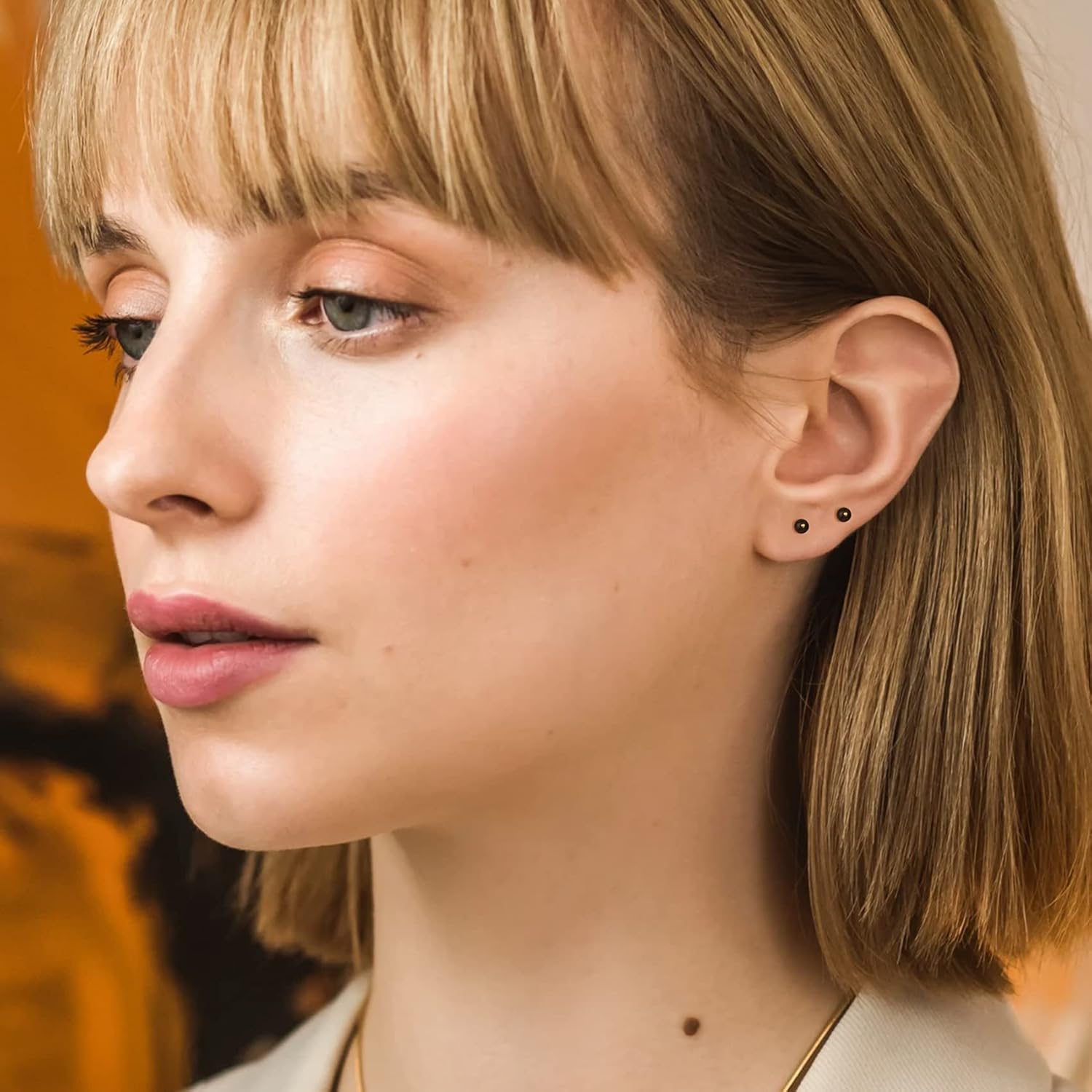 EPIRORA Sterling Silver Stud Earrings for Women- 3 Pairs Tiny Ball Stud Earrings Round CZ Cubic Zirconia Earrings Pearl Earrings Set Cartilage Small Tragus Earrings(2mm,3mm,4mm) - Image 4