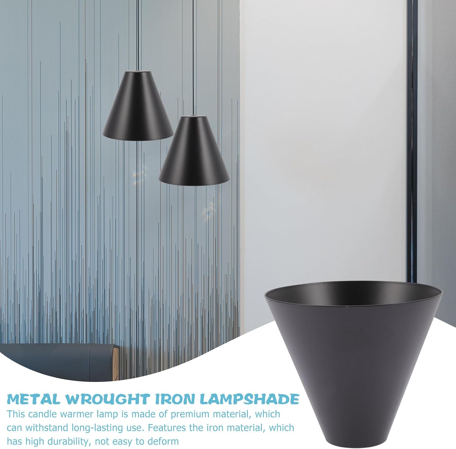 Compact Dark Protective Cover for Candle Lamp