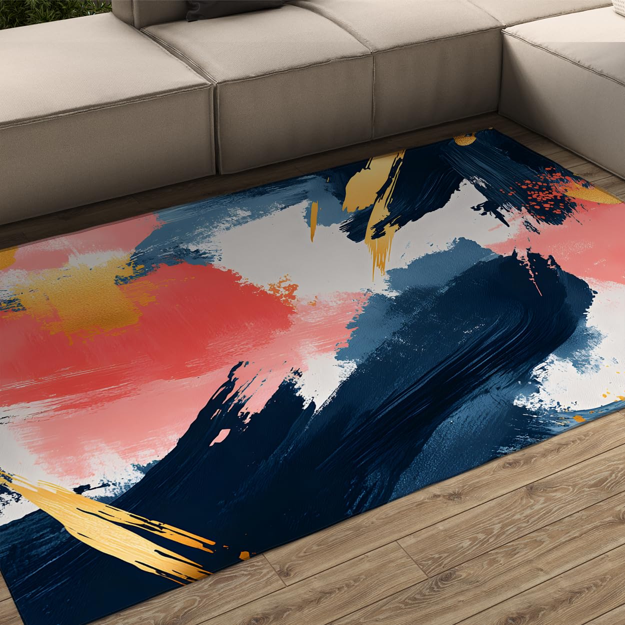 Tapis d'intérieur abstrait moderne 180x270 cm pour salon et chambre