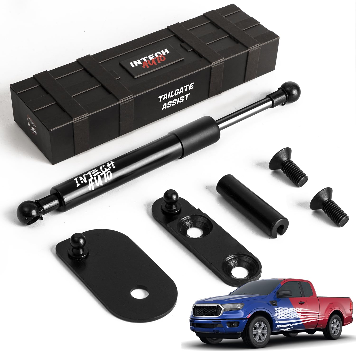 INTECH AUTO Truck Tailgate Assist Accessories for 2019-2024 Ford Ranger
