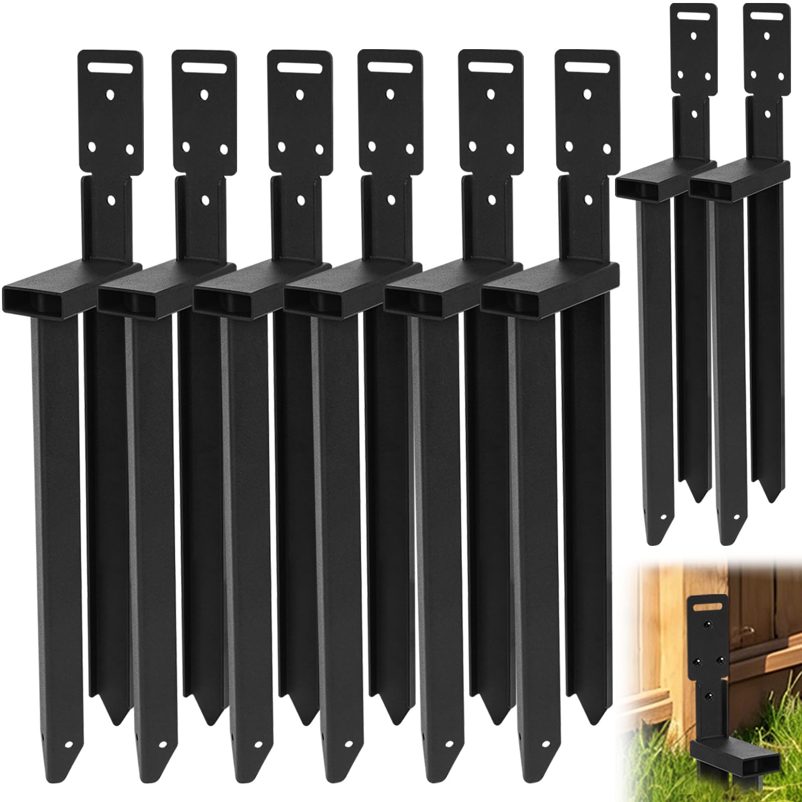 Robuste Bodenanker, Trampolinanker & Heringe, hoher Wind, Zeltheringe für Trampolin, Schaukel-Set, Schuppen, Wohnmobil, Zaun, Campingzelt