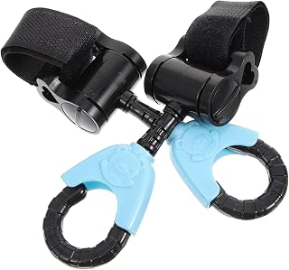 Toddmomy 2 Piezas gancho para cochecito de aluminio Ligero colgante universal accesorios gancho de bolsas de cochecito ganchos de cochecito para colgar bolsos chirriante abdominales