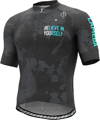 LAMEDA Cycling Jerseys Breathable for Men Short Sleeve Quick-Drying Anti-Slip le Quick-Drying Anti-Slip Mountain Bike Jerseys