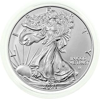 2021 American Silver Eagle Type 2 .999 Fine Silver in Direct Fit Air Tite with our Certificate of Authenticity Dollar Uncirculated US Mint