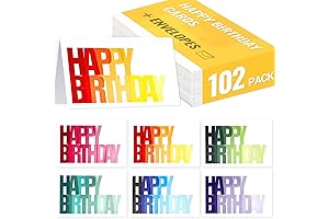 Student Birthday Cards - 102 Pack Bulk Box Set for Students, School, Classrooms, Teachers, Educators