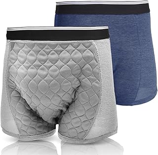 失禁 パンツ 男性用 尿漏れ 防止 介護 500 cc 消臭 MEGA パッド【 日本製 ピュアオアシス 使用 】 (2枚組, L, 2, 枚)