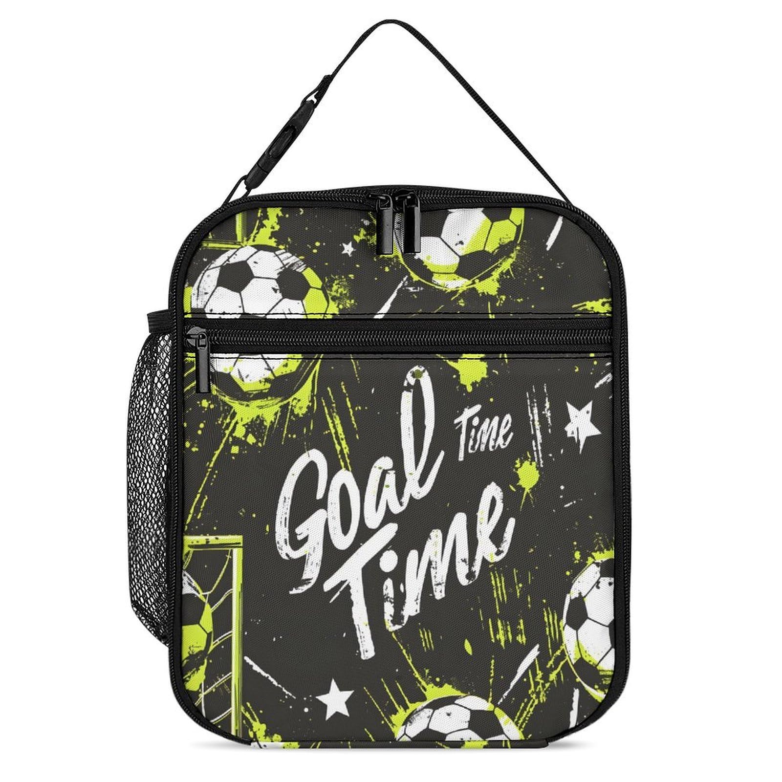 Lunch Box Insulated Lunch Bag Leakproof Lunch Tote Bag Reusable Cool Small Bento Lunch Box Containers Portable Meal Bags with Side Pocket Cooler Tote