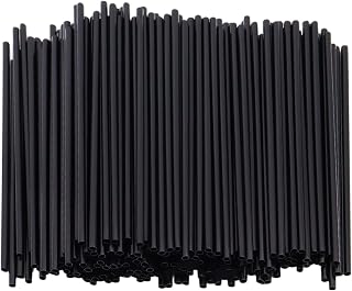 [1000 Count] 5 Inch Black Disposable Plastic Coffee Stirrers,Cocktail Swizzle Sticks, Sip Stir Stick Beverage Stirrers For Hot