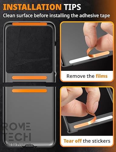 Miniatura 7 de Rome Tech Funda con clip para cinturón para Motorola RAZR+ Plus 2023 (3- generación), RAZR4 40 Ultra con cinta adhesiva Agarre texturizado Rugged