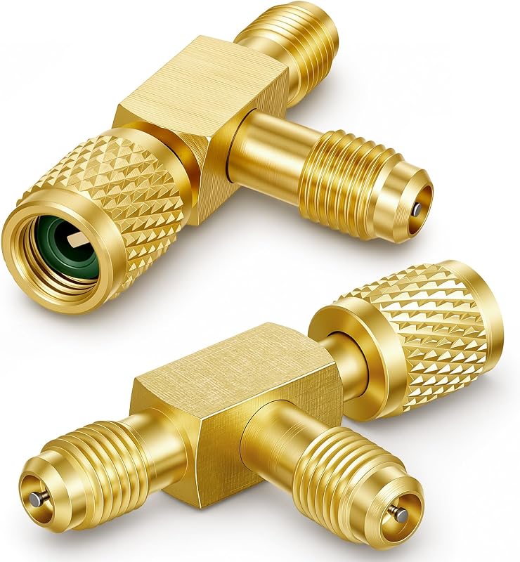 Adaptador T de acesso para refrigerante Otoolling 1/4" SAE – 2 unidades