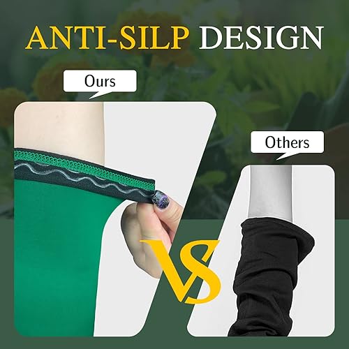 Miniatura 4 de MIG4U 2 pares de mangas de brazo, mangas de jardinería para agricultores para mujeres y hombres, manga de protección solar UV refrescante con