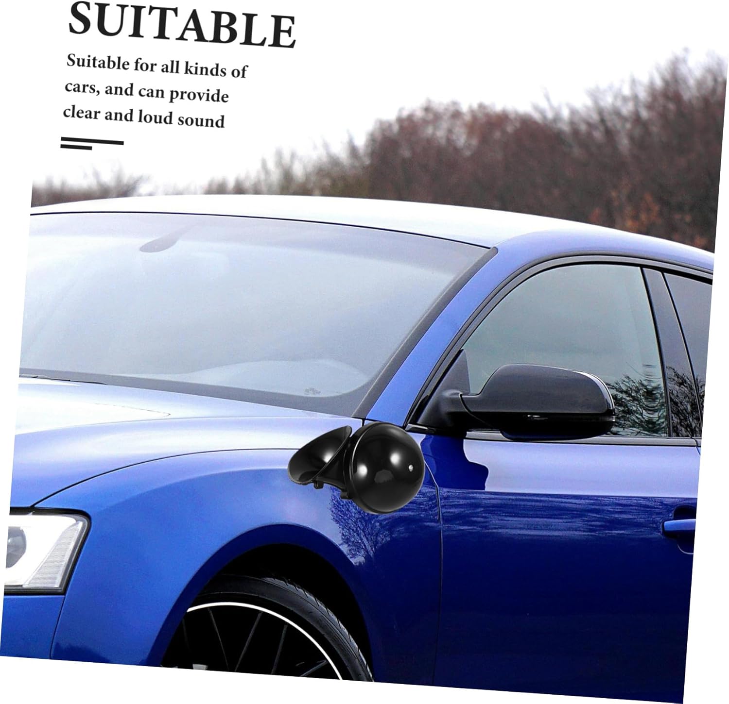 Large Single Tone Snail Horn for Cars Trucks Powerful Sound Horn Warning Signal for Enhanced Safety