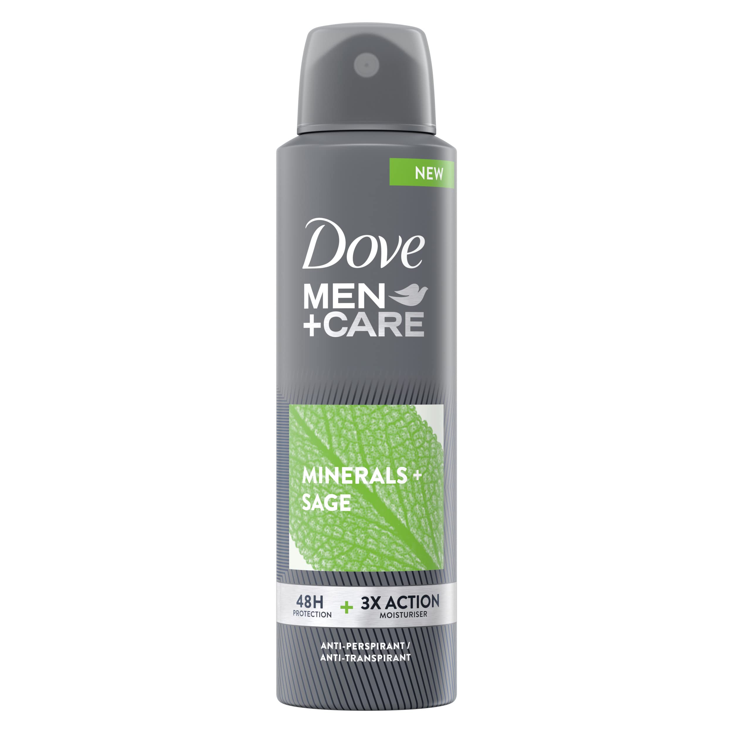 Dove Men+Care Deospray Talc Feel, mit 1/4 Feuchtigkeitscreme, Deodorant für Herren, Antitranspirant, alkoholfrei, hilft Reizungen zu reduzieren, bis zu 48 Stunden Schutz, 6 x 150 ml