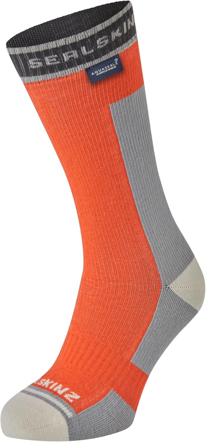 SEALSKINZ Holverstone Waterproof Mid Length Lightweight Running Sock