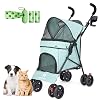 Wedyvko Umbrella Dog Stroller for Small Dogs, Mint Green