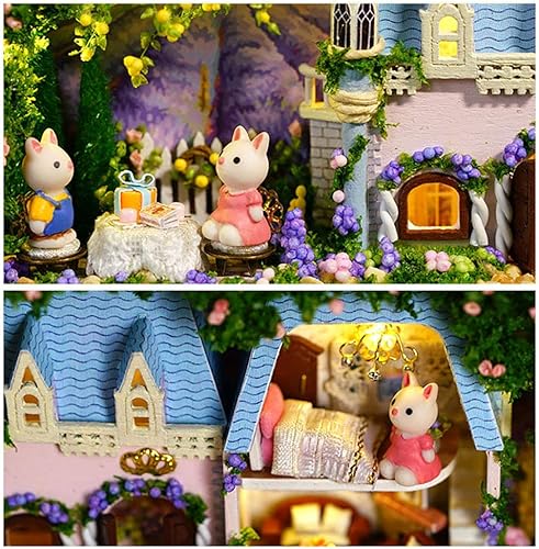 Miniatura 2 de 3 piezas DIY caja de casa de teatro, casa de muñecas en miniatura, caja de lata de escena de juguete, kit de muebles en miniatura, casa de juguetes