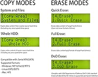 Vista 5 de Systor Duplicadora de discos duros HDDSSD 13 - 5.4 GBminuto - Copiadora y borradordesinfectante independiente para múltiples discos SATA 3.5 y 2.5