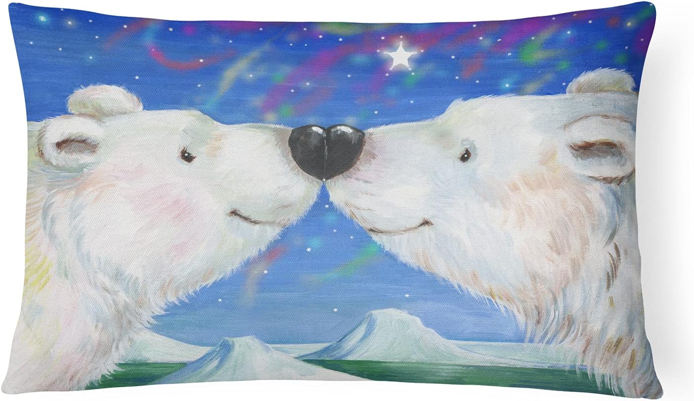 Caroline's Treasures CDCO0178PW1216 Cat in Basket Canvas Fabric Decorative Pillow Machine Washable, Indoor Outdoor Decorative Pillow for Couch, Bed or Patio, 12HX16W