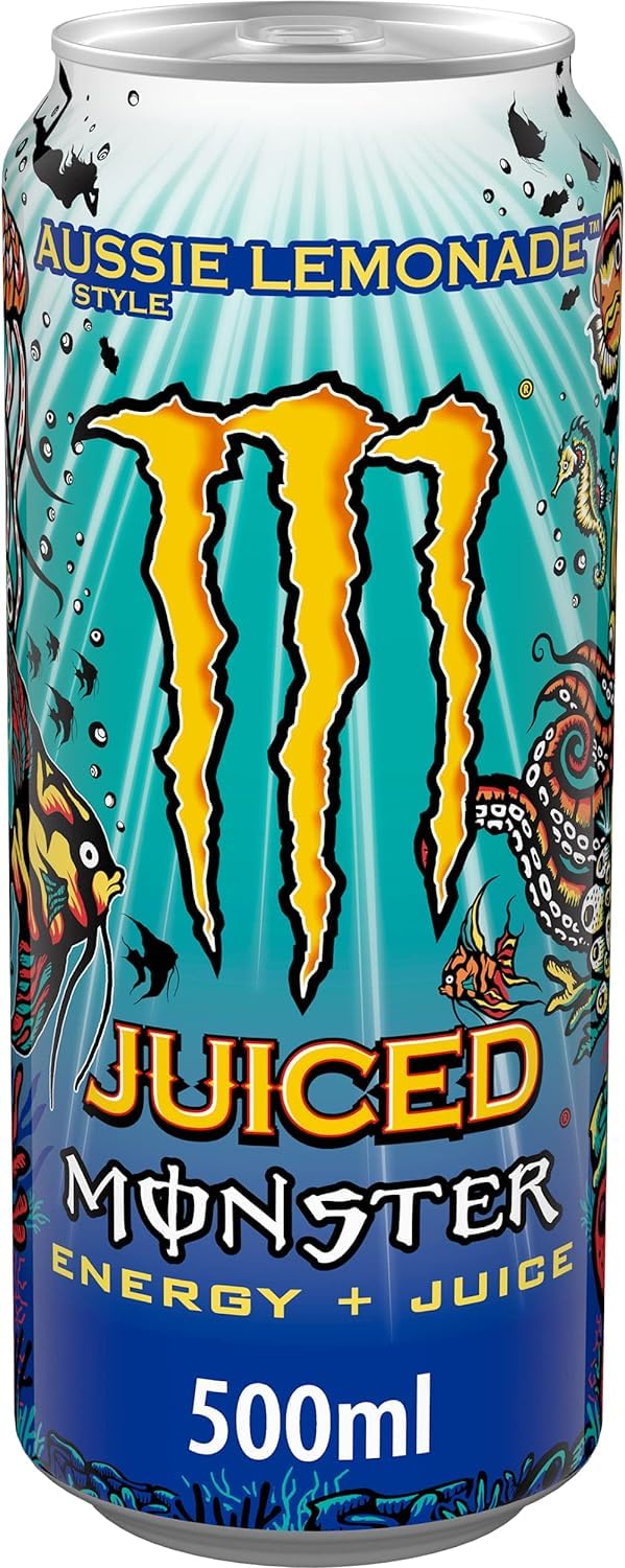 Monster Energy Juiced Aussie Style Lemonade - Caffeinated Energy Drink With A