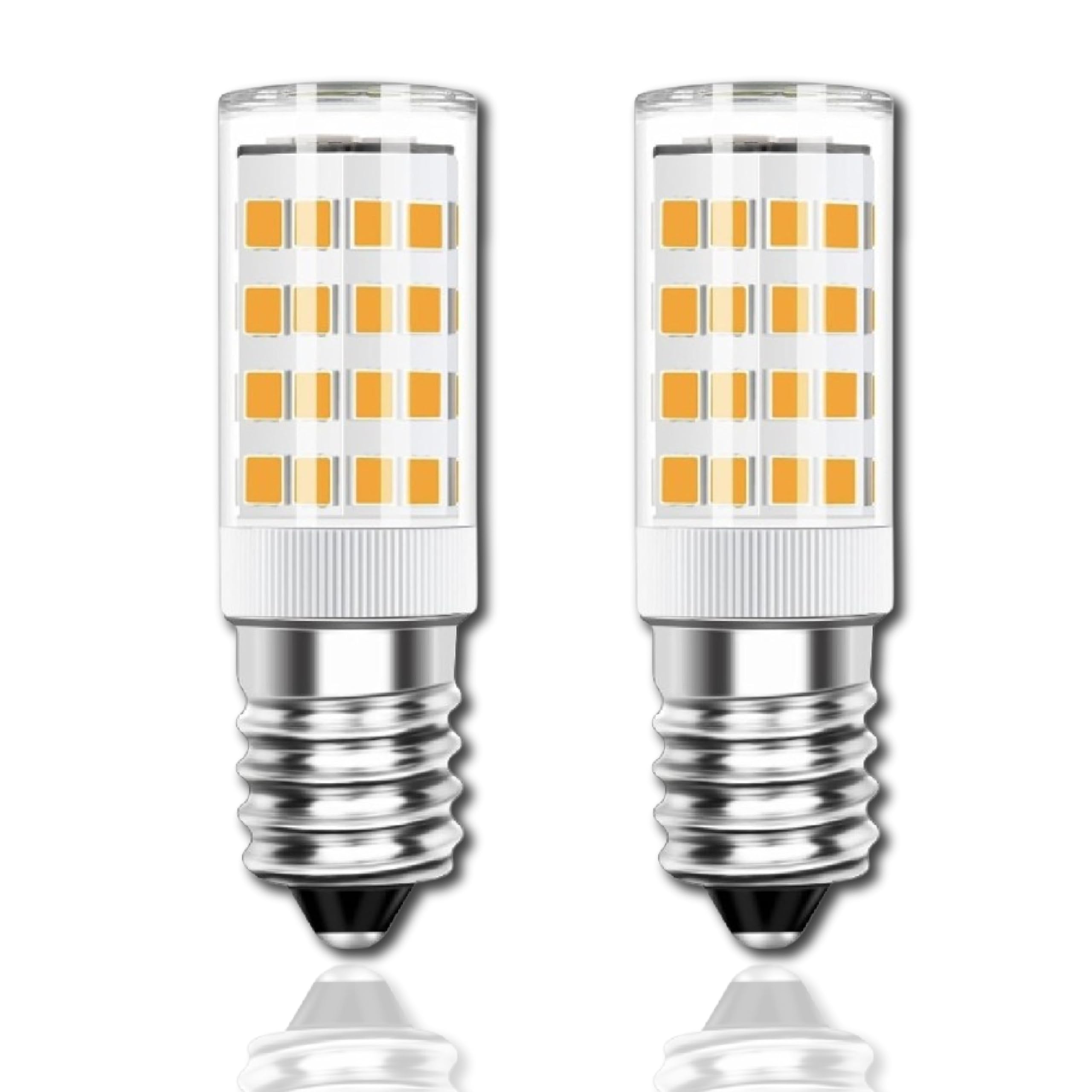 MARRTHH LED E14 Screw in Bulb, 5W 220V, 450 Lumens, for Cooker Hood, Ceiling Lamp, Sewing Machine, Refrigerator, Pack of 2 (Warm White 2700k)