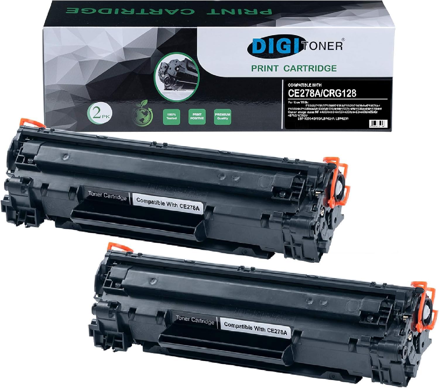 DIGITONER CE278A CRG128 CRG126 Toner Cartridge Compatible with HP LaserJet Pro M1530 26PPM M1536dnf 26PPM M1537dnf 26PPM M1538dnf 26PPM M1539dnf 26PPM