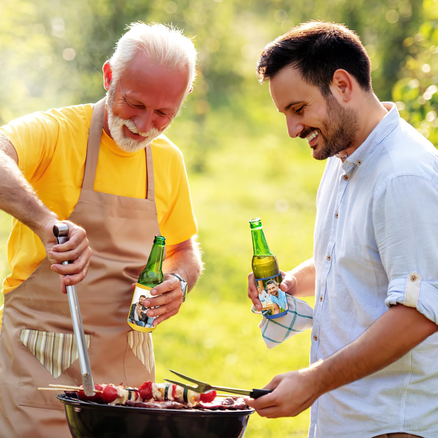 Custom Can Cooler Bulk Personalized Can Cooler 12 oz Cans & Bottles Insulated Beverage Beer Holder Design Your Own Image or Text Neoprene Can Sleeves for Wedding Birthdays Parties100pcs