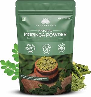 SAPTAMVEDA 100% Moringa Powder 250 Gm | Immunity Booster | Drumstick Leaf Powder | Natural Multi-vitamin | Anti-Oxidant | ... Price In India