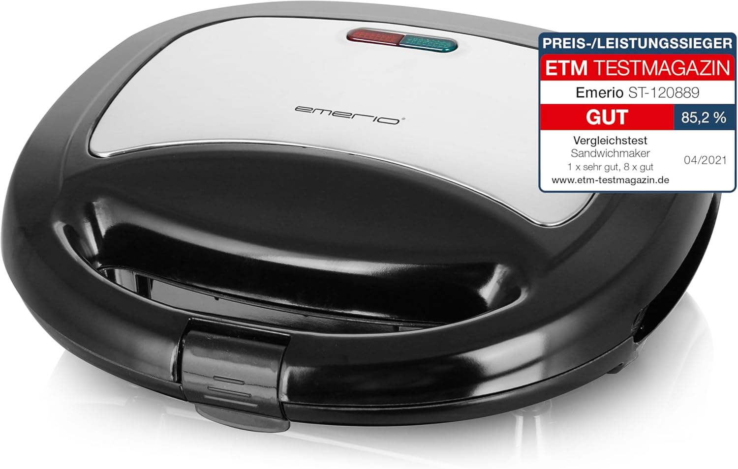 Double Sandwich Maker, BPA Free, Classic Shape for Triangle Sandwich, Easy Clean, Non-Stick Coating, Fast Heats Up 750W