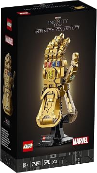 LEGO 76191 Super Heroes Infinity Gauntlet, Toy Blocks, Present, Superhero, American Comics, Boys, Adults