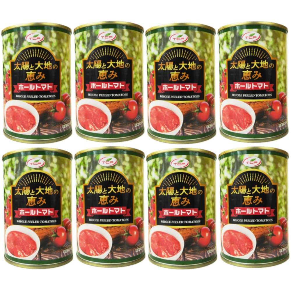 Amazon.co.jp: 太陽と大地の恵み ホールトマト缶 390gx8缶 トマト 缶詰