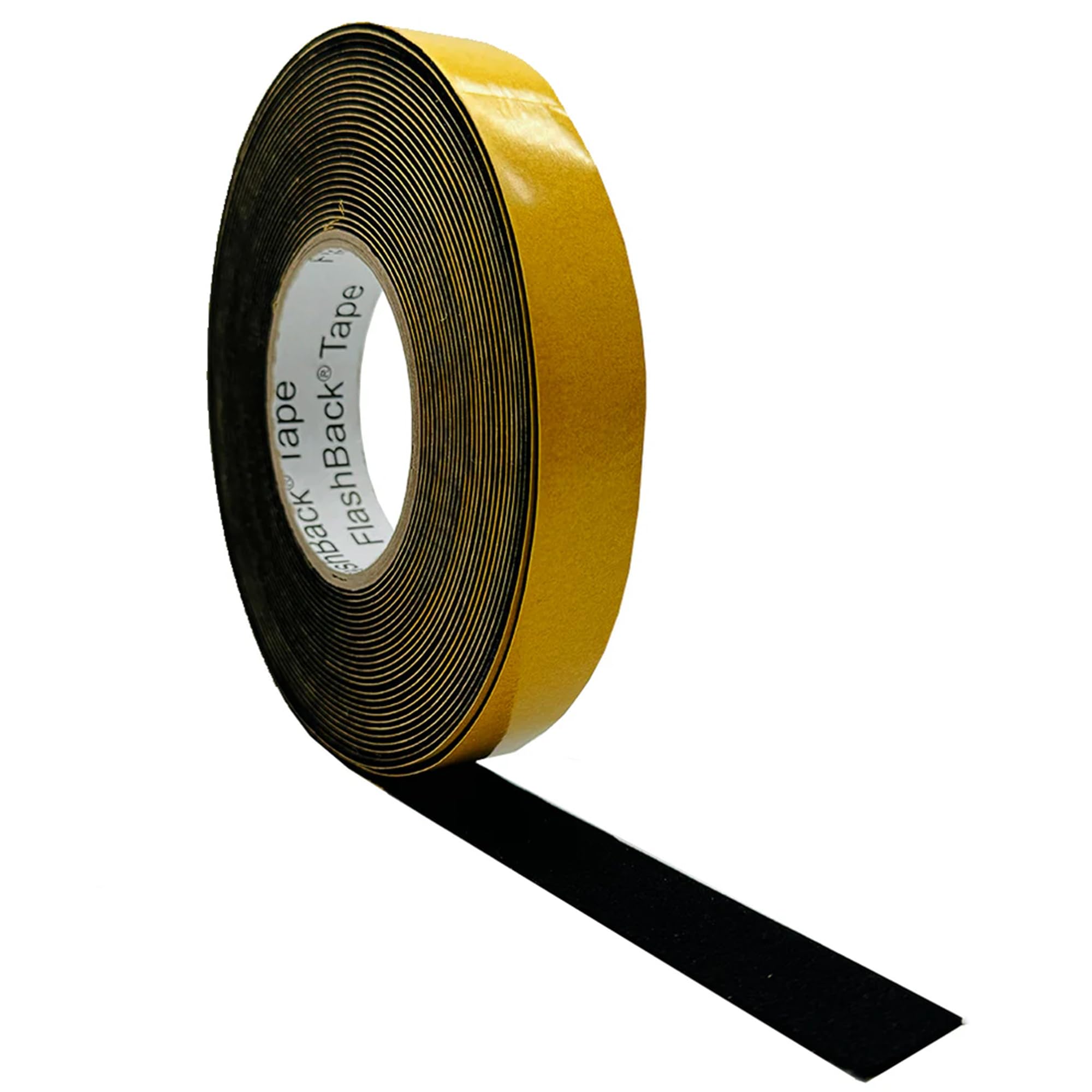 Flashback Black 1Mm Thick - Self-Adhesive Epdm Neoprene Substitute Sponge Strip (30Mm Wide)