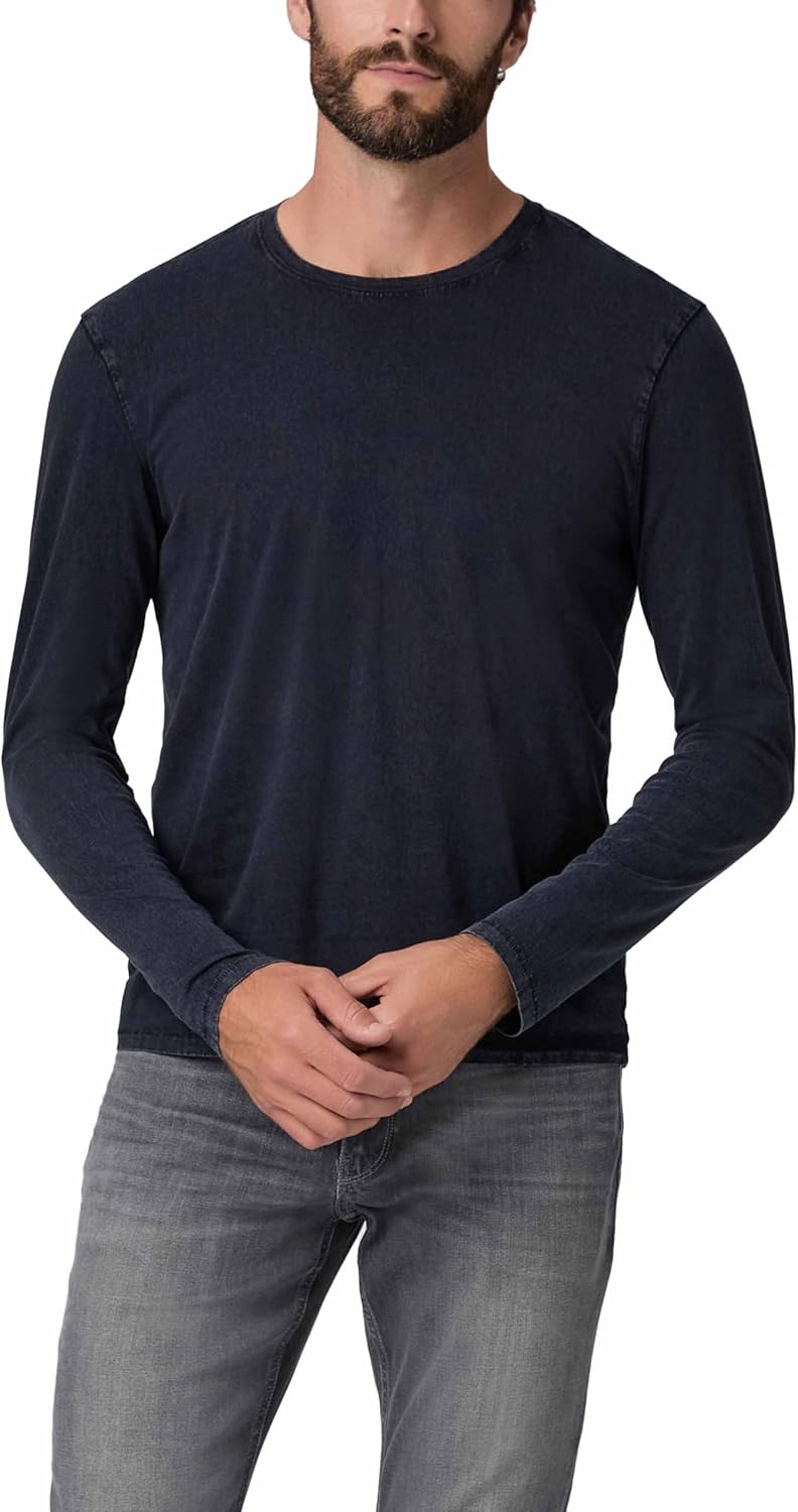PAIGE Men's Enzo Long Sleeve Crew Neck Tee Shirt