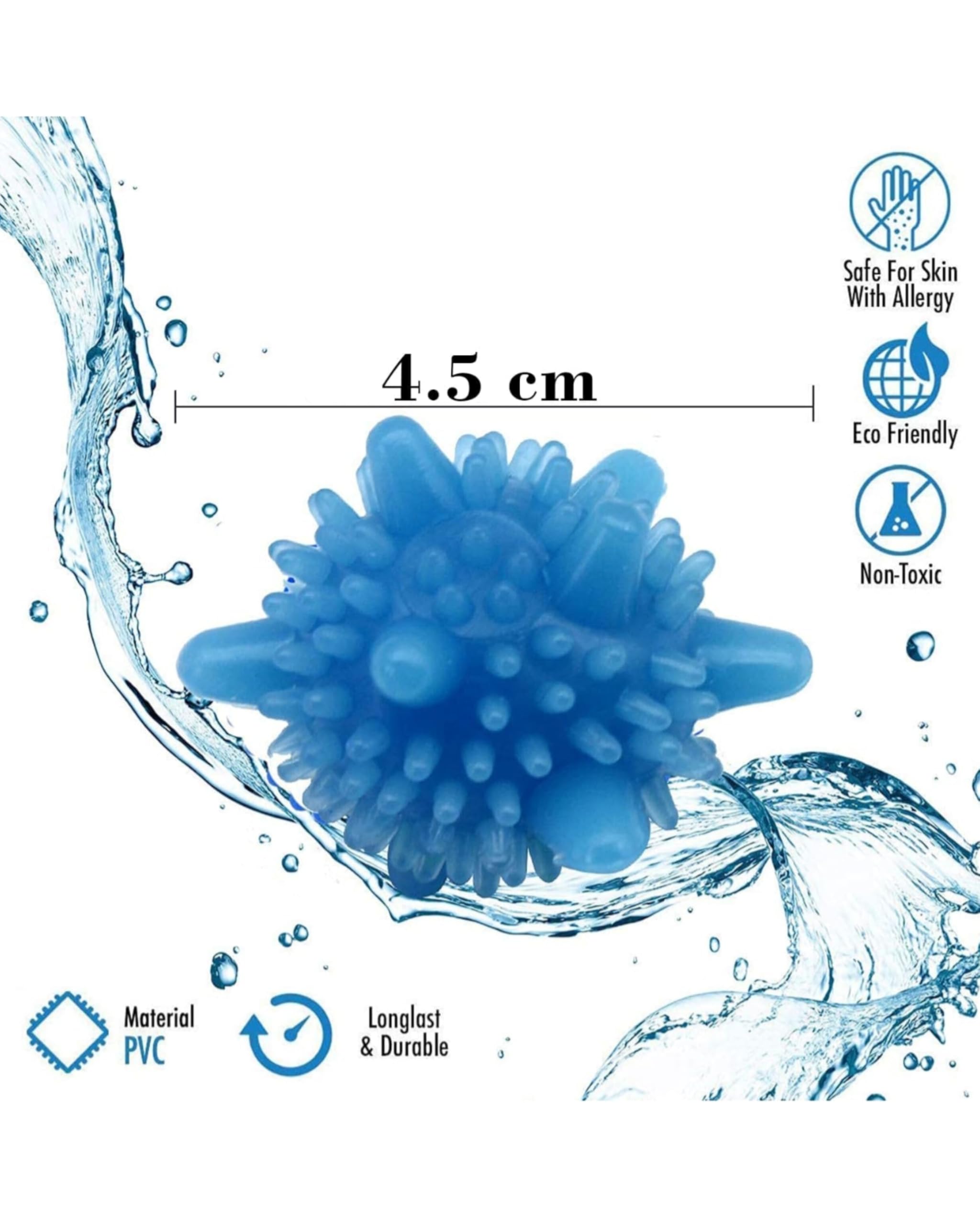10 Pcs Eco-Friendly Washing Machine Laundry Balls - Reusable, Hypoallergenic, and Chemical-Free - Best for Clean and Soft Clothes. 2