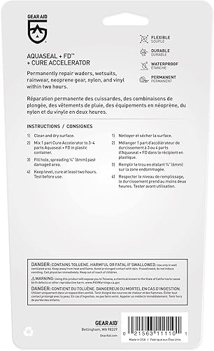 Miniatura 9 de Gear AID Aquaseal FD Flexible Durable Repair Adhesive and Cure Accelerator