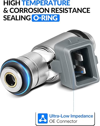 Miniatura 4 de Inyectores de combustible IWP162 mejorados para Harley Davidson Series 2004-2005 Softail 2001-2010 Dyna 2001-2010 FLH 2001-2010 FLT (2 piezas)