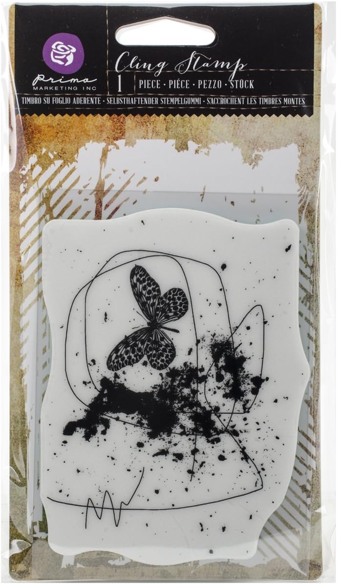 Prima Marketing 580124 クリングスタンプ 3.5インチx5インチ -蝶