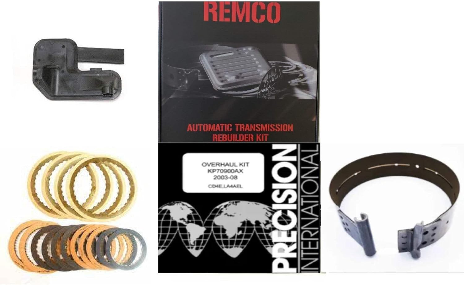 CD4E (94-02) TRANSMISSION REBUILT KIT WITH OVERHAULT KIT CLUTCHES FRONT BAND AND FILTER