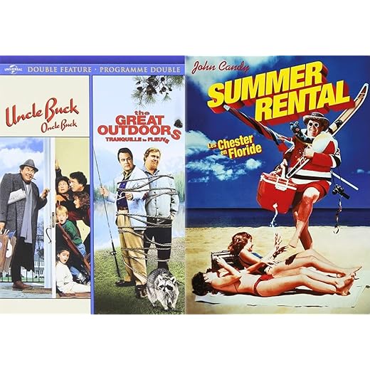 John Candy 3 Movies Pack : Great Outdoors / Uncle Buck / Summer Rental