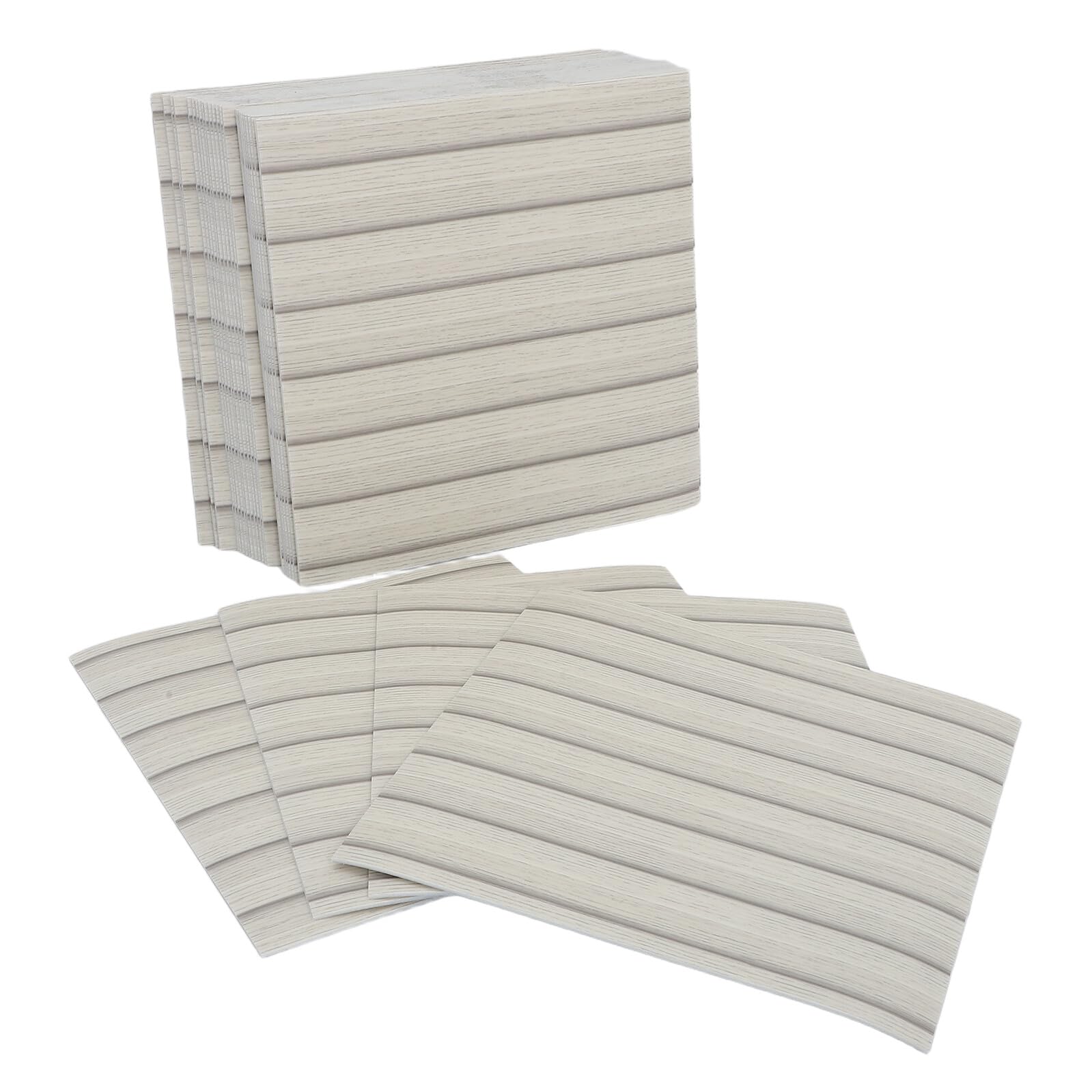 Panneaux muraux autocollants imitation bois 30x30cm lot de 30 Toddmomy en PET