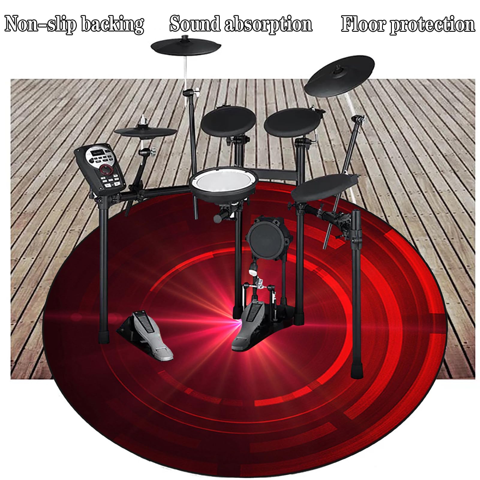 160 cm Dywaniki akustyczne Bateria Elektroniczna Okrągły Dywan Bateria Bęben Dywan Dźwiękoszczelny Prostokątne Dywaniki do Pump Box Maty Antypoślizgowe