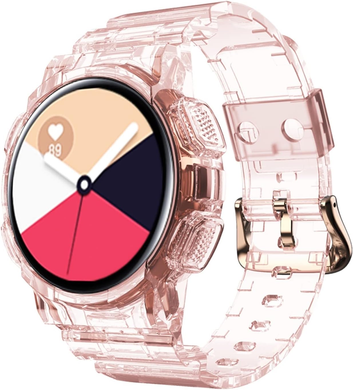 Straps+Case For Samsung Galaxy Watch Active 2 40mm Full Cover TPU Transparent Smart Watchband Bracelet Bumper Combination