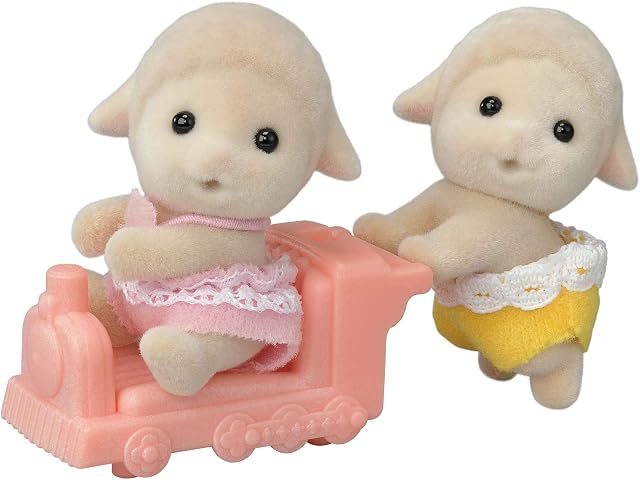 Sylvanian Families 5621 Sheep Twins - Dollhouse Playsets, Multicolor,14.8 x 7 x 3.6 cm