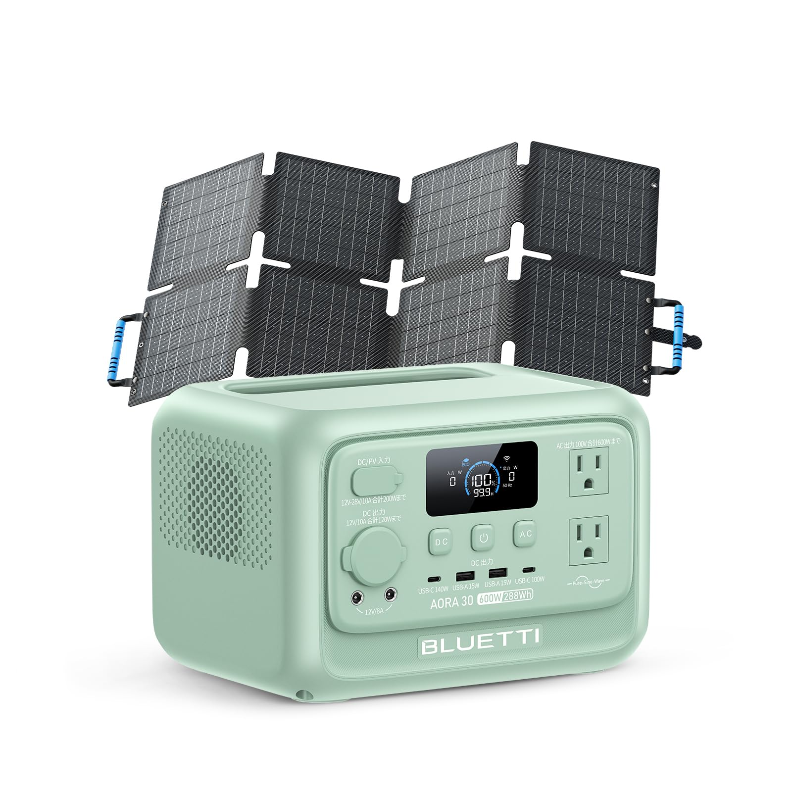 Amazon.co.jp: BLUETTI AORA30 V2 ポータブル電源 と 60W ソーラー 