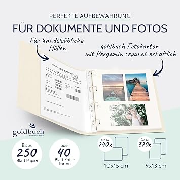 Ringbuch A4 Linum beige