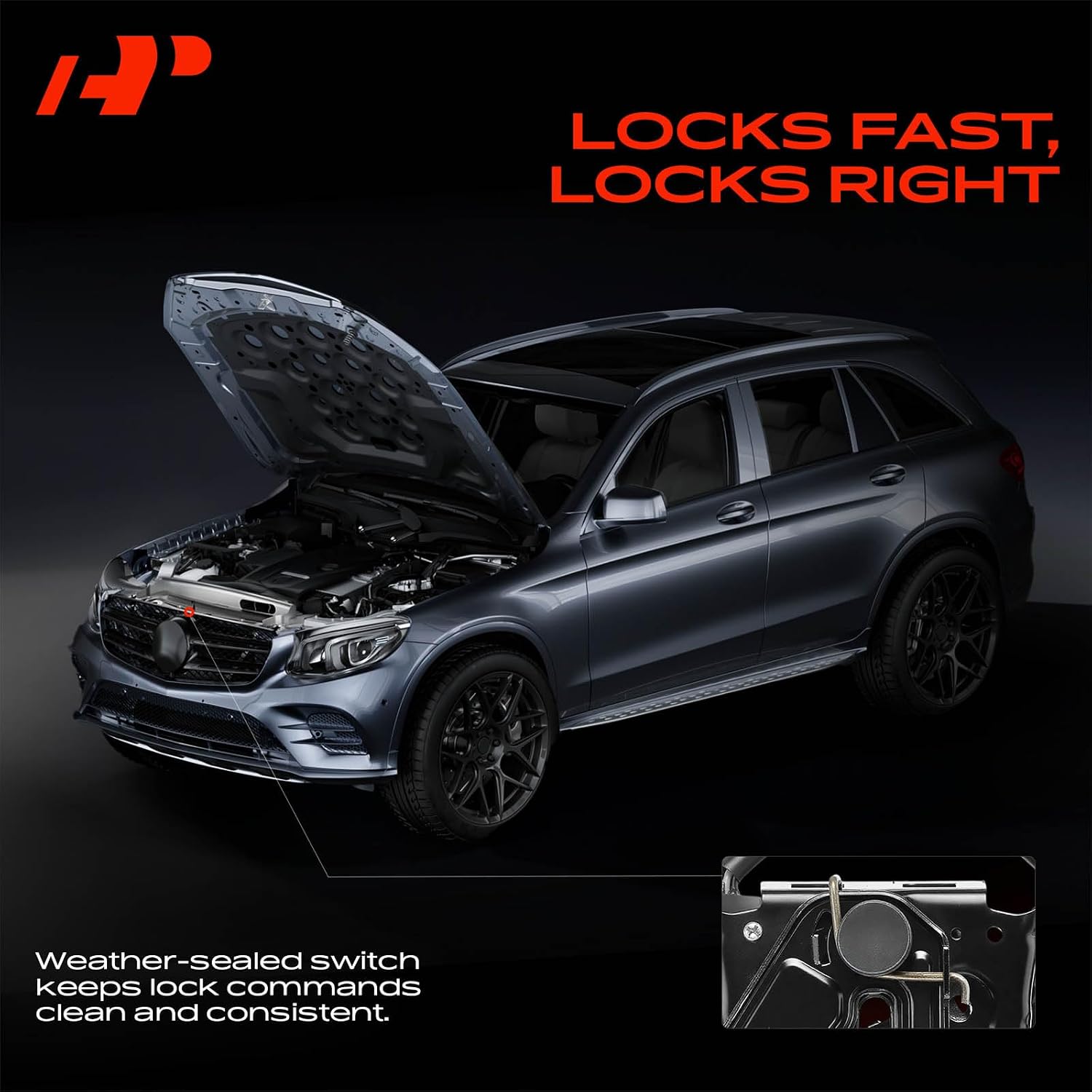 A-Premium Hood Latch Lock Compatible with Buick Envision 2016-2020, Front Hood Lock Engine Bonnet Latch Assembly
