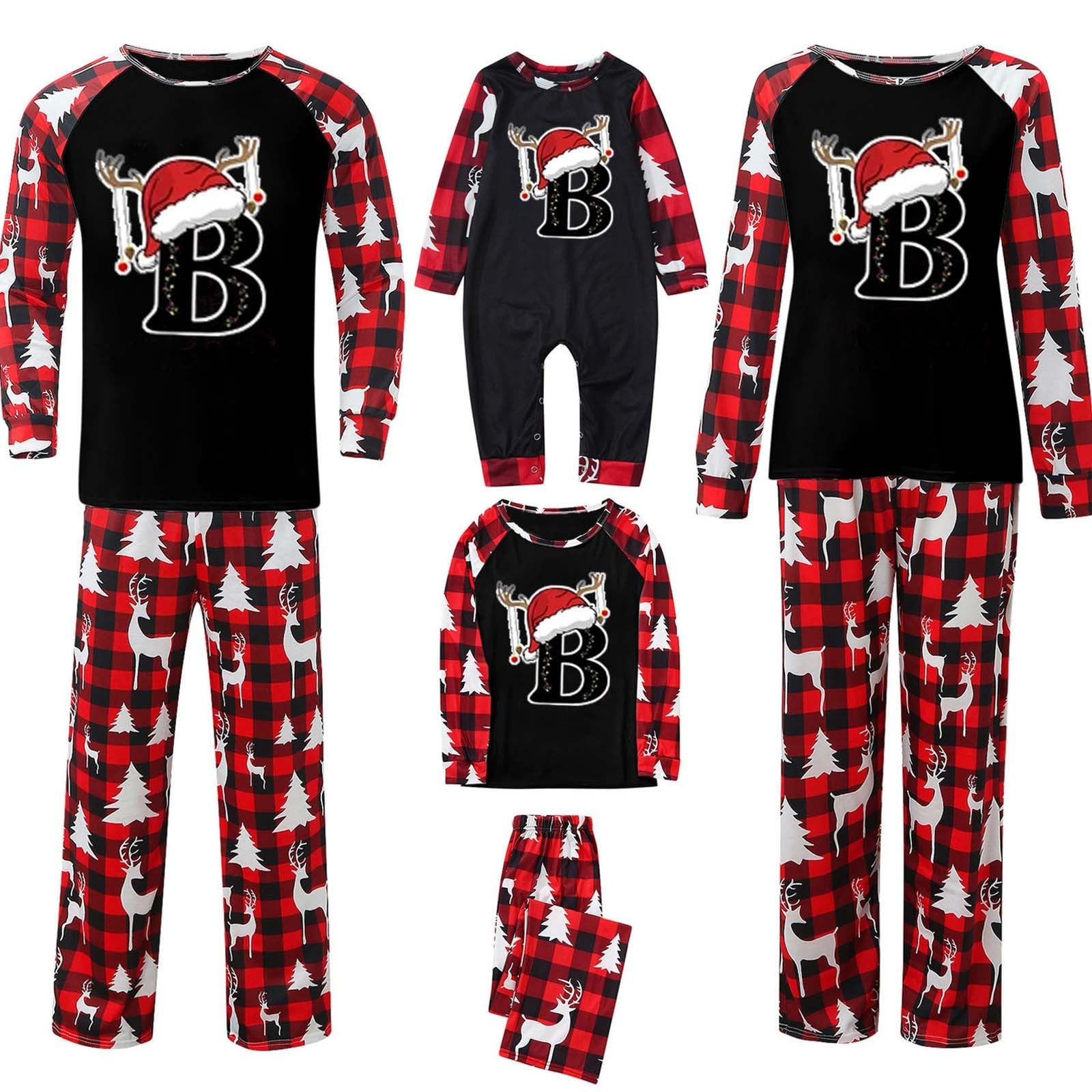 Weihnachts Pyjama Family Set Damen Herren Kinder Weihnachtspullover Couple Matching Schlafanzug Weihnachtspyjama Pärchen Weihnachten