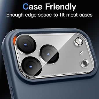 JETech Camera Lens Protector for iPhone 17 Pro, Clear, 3-Pack
