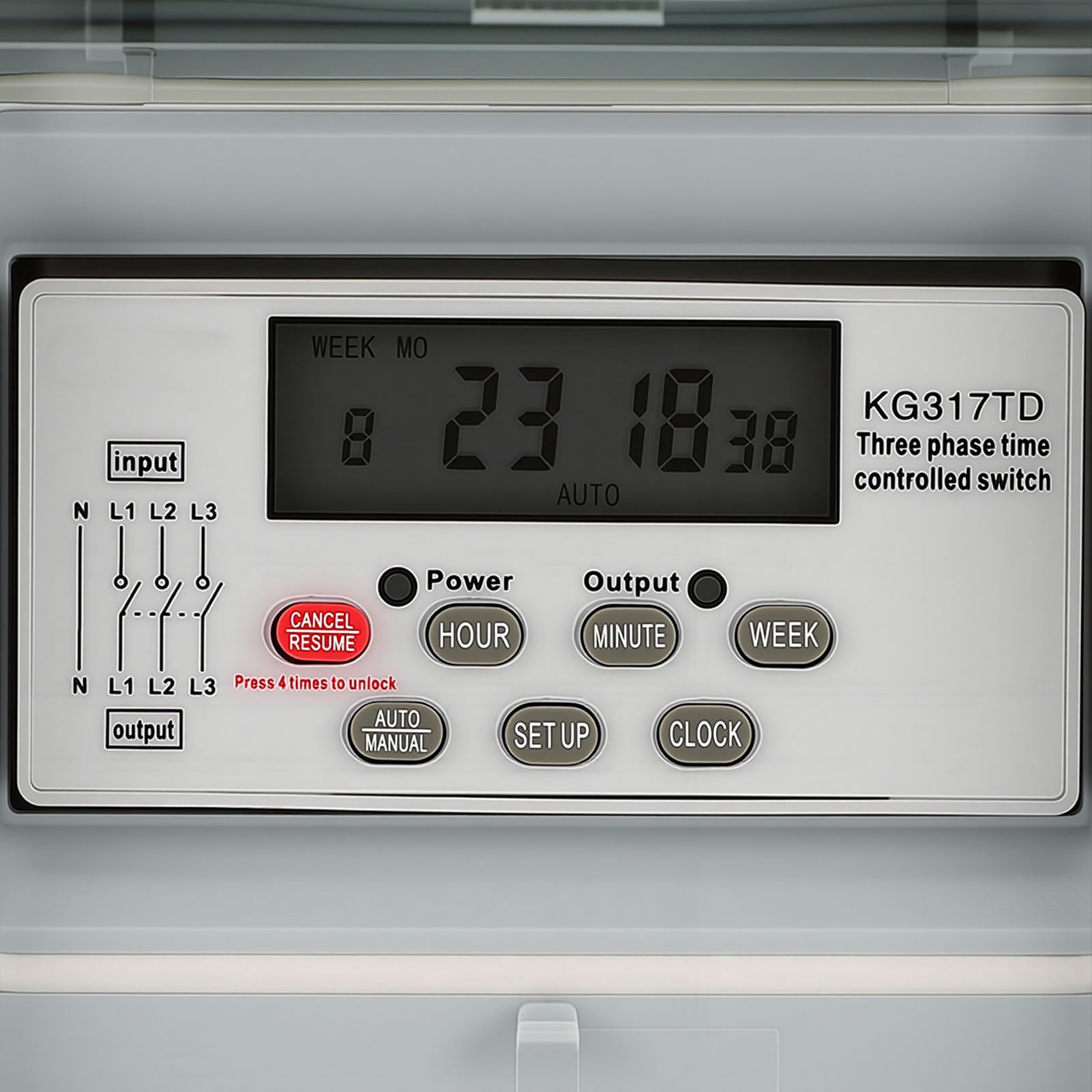 FTVOGUE Minuterie de Pompe à Eau, Rail DIN triphasé Programmable