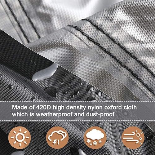 Miniatura 2 de Funda para mesa de picnic de 38 pulgadas, impermeable, para patio, campamento, para niños pequeños, para exteriores, mesa de picnic y banco, fundas