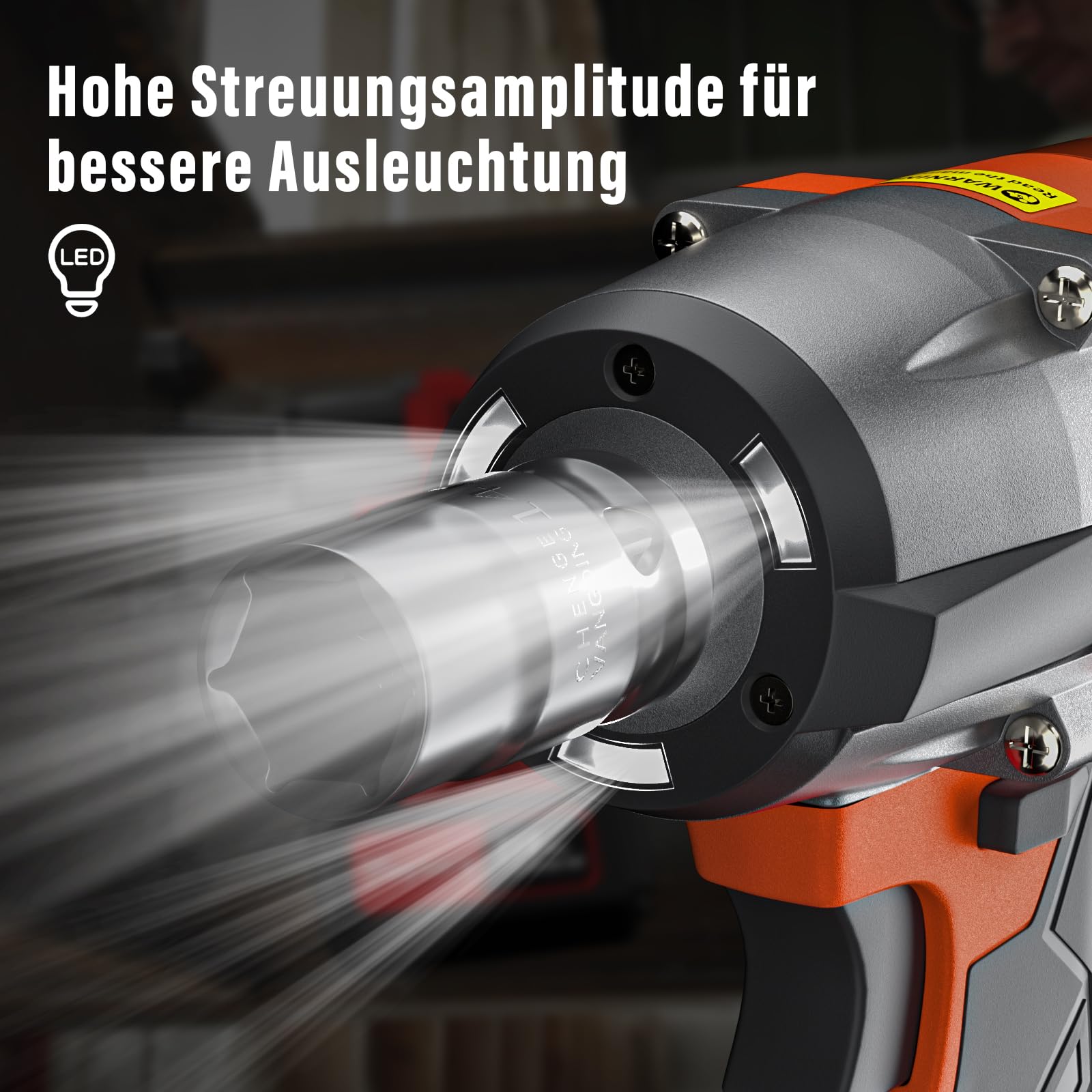 Lucn 6000mAh 2000NM Schlagschrauber Kit Schrauber Akkuschrauber mit Koffer & Akku 21V Akku Schlagschrauber Elektrischer Drehschlagschrauber Kfz Reifenwechse